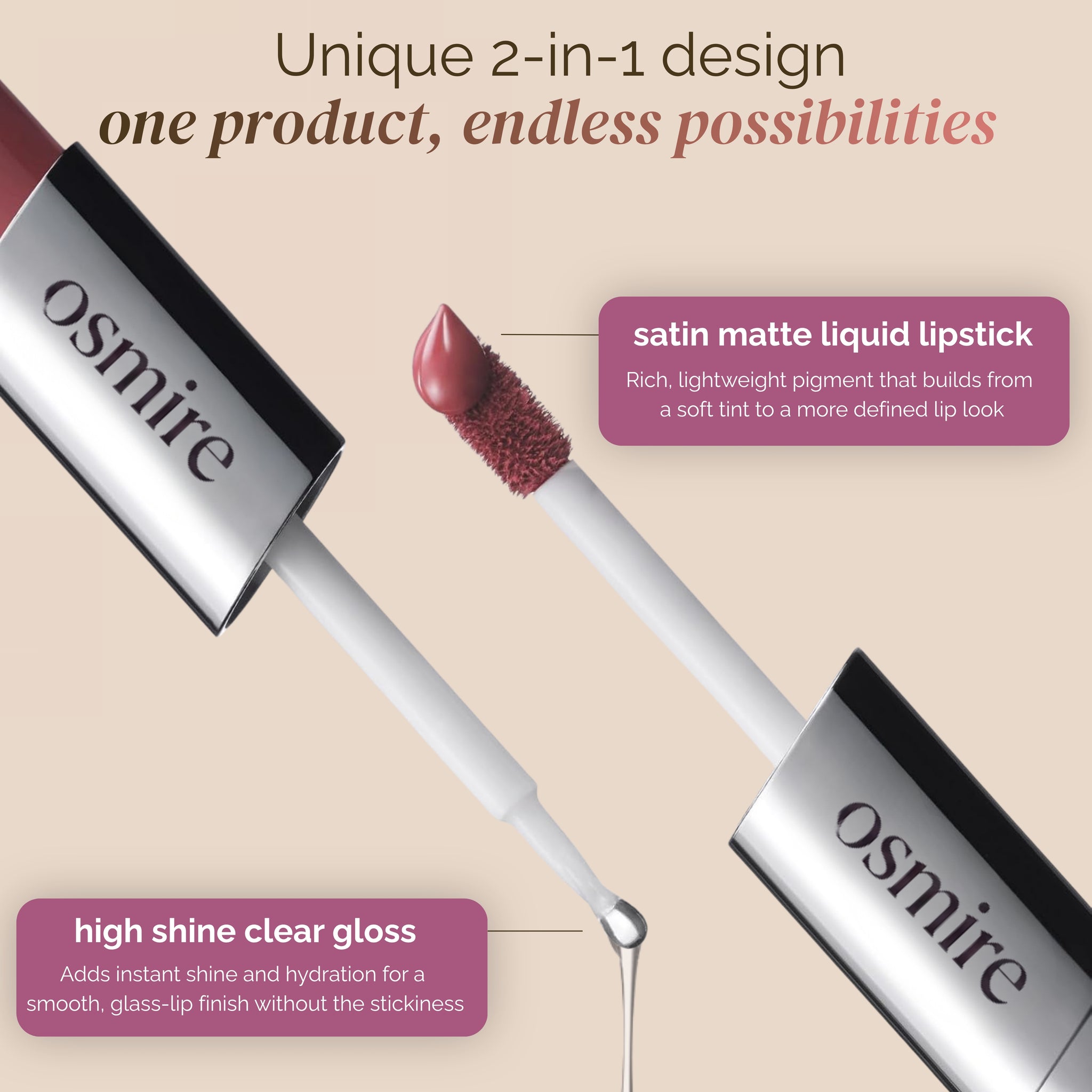 Dual-ended liquid lipstick